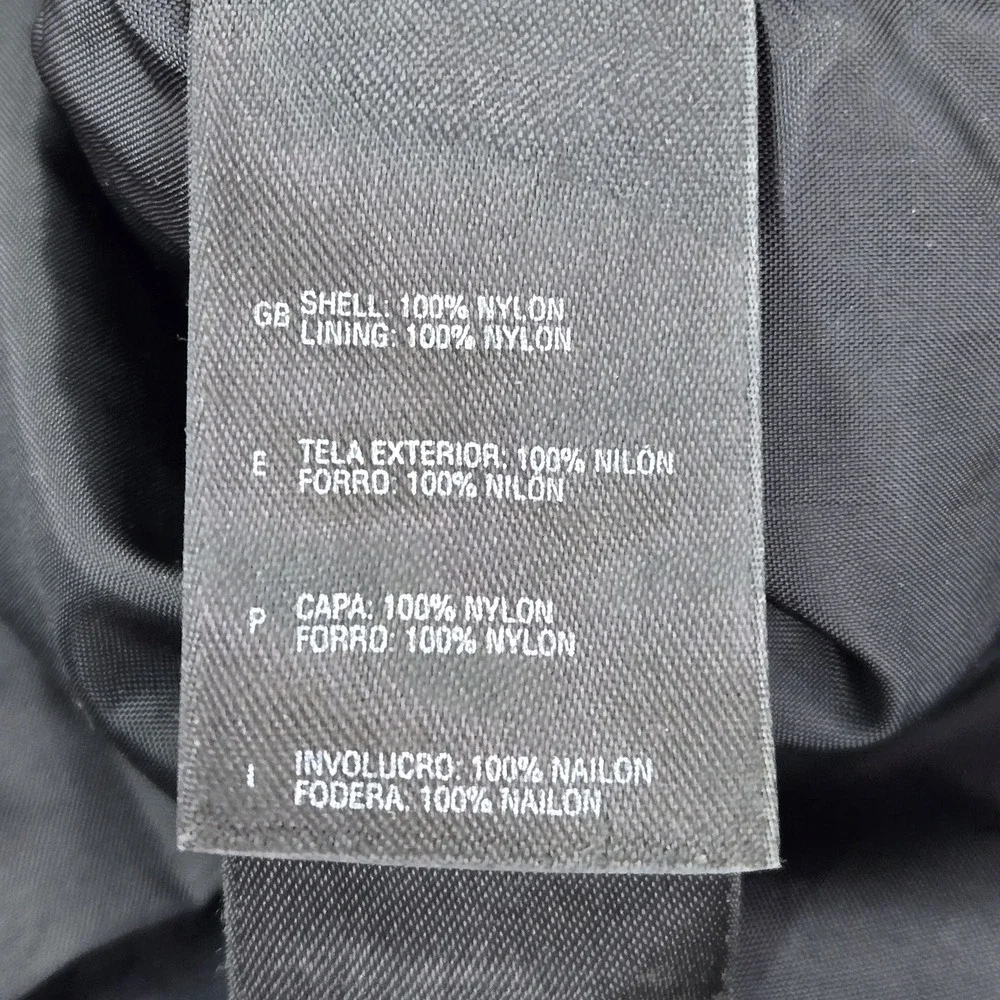 The North Face Men Jacket L Blue Nylon Logo‎ Embroidery Colorblock Activewear